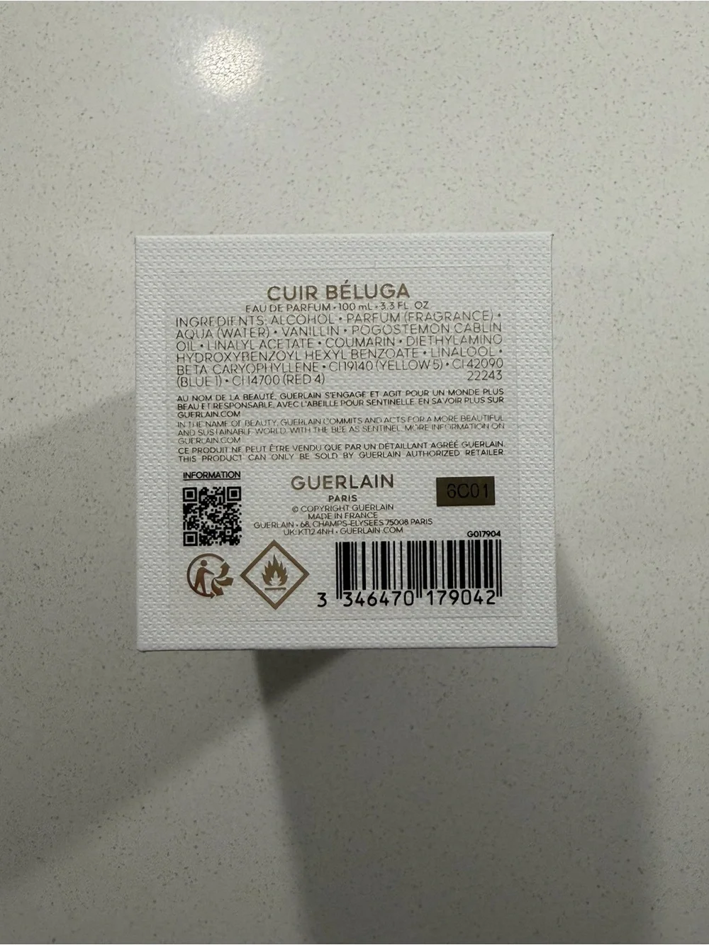 GUERLAIN Cuir Béluga Box - White, Black & Gold